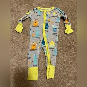 Little Sleepies Monster zippy.  Size newborn